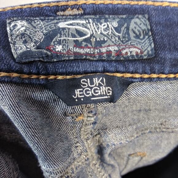 Silver Jeans Suki Jegging Stretch Mid Rise Skinny Jeans Size 28X31 - Picture 7 of 9